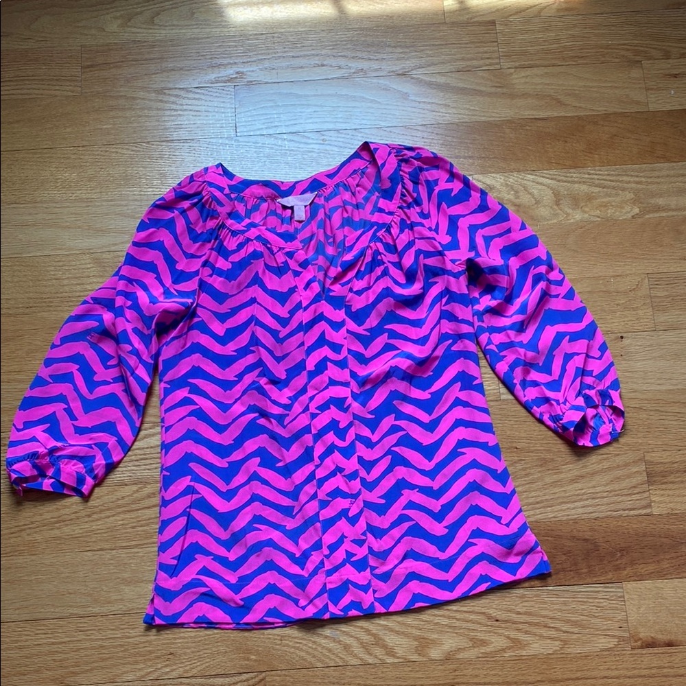 Lilly Pulitzer Silk Elsa Top